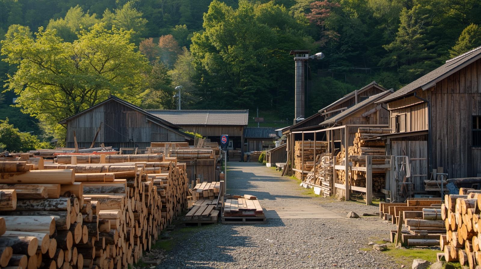 製材工場風景