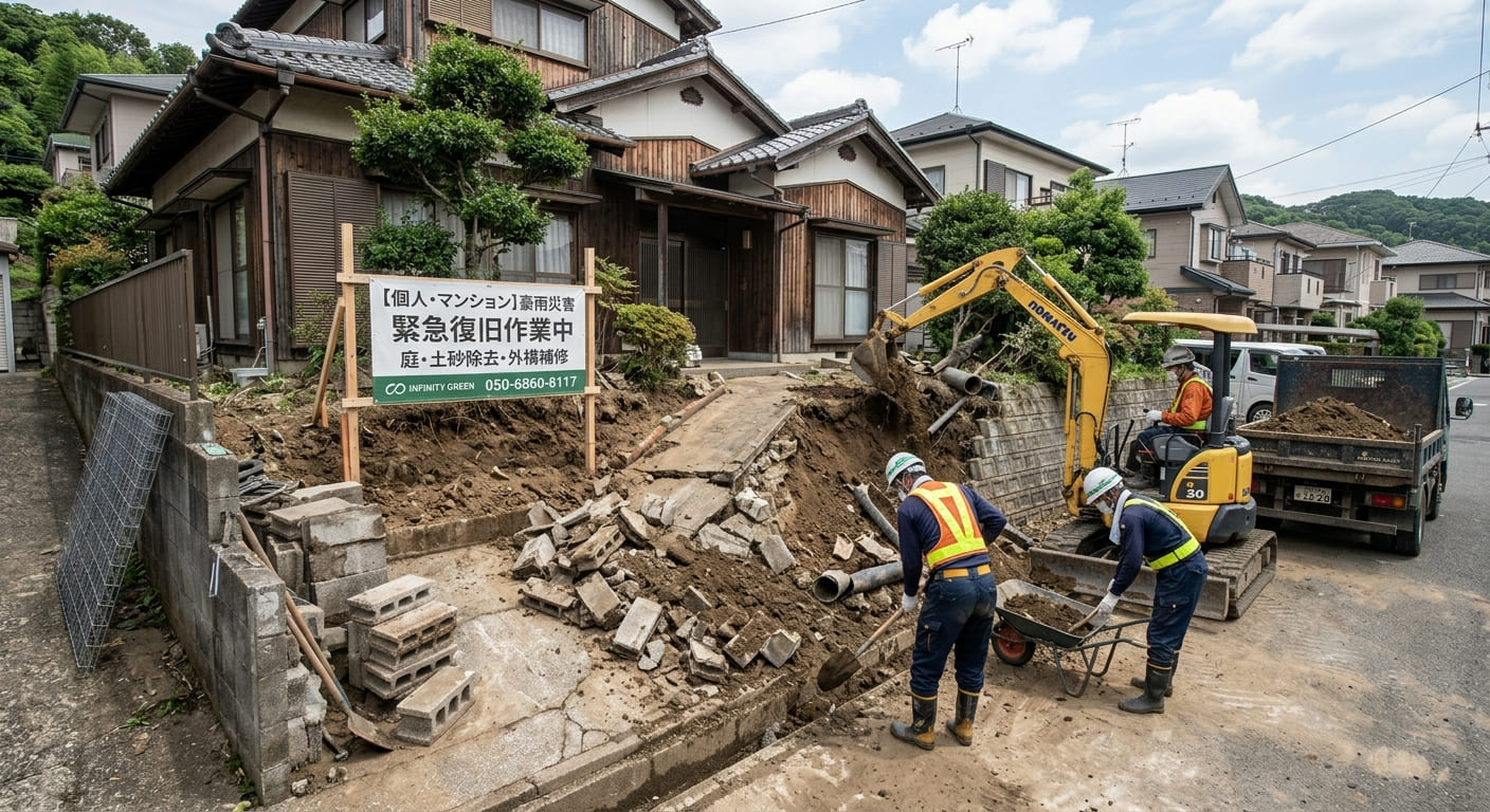 お庭・集合住宅の花壇